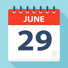 June 29 - Calendar Icon