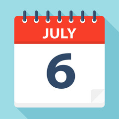 July 6 - Calendar Icon