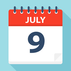 July 9 - Calendar Icon