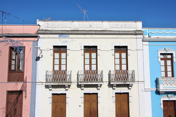 Casas tradicionales en Los Realejos, Tenerife, España