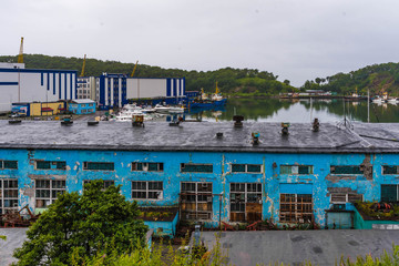 Hafengeb&auml;ude in Petropavlovsk-Kamchatski