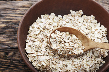 cooking oatmeal breakfast