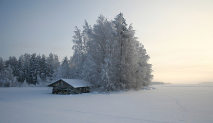 House in the snow - Finland