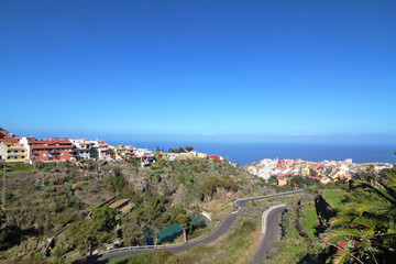 Fototapeta na wymiar Vista aérea de Los Realejos, Tenerife, España