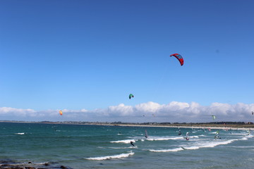 mer ciel oiseau bateau