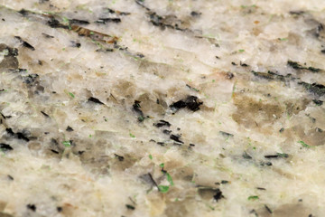 Marble stone texture macro close up background, crystals and minerals, rock texture