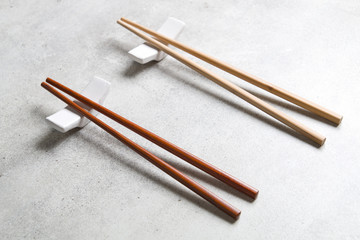 Chopsticks on a light background