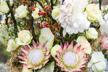 Autumn floral arrangement