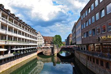 Naklejka premium Sunny day in Nuremberg