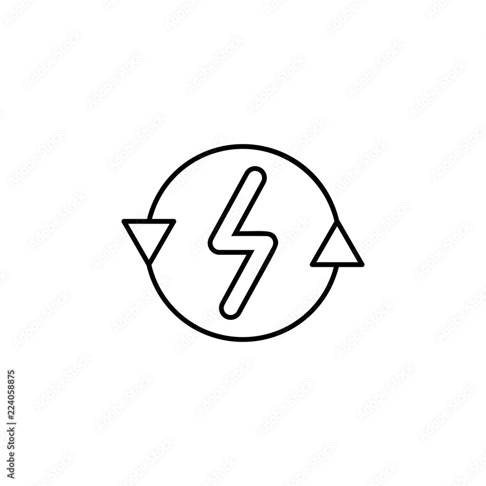 Poster renewable energy icon. element of future technology icon for mobile concept and web apps. thin line 