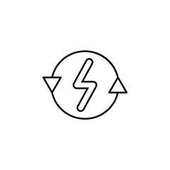 Renewable energy  icon. Element of future technology icon for mobile concept and web apps. Thin line Renewable energy  icon can be used for web and mobile