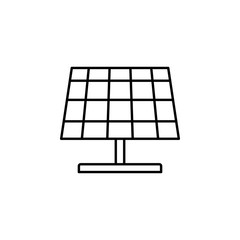 Sun panel electric panel icon. Element of future technology icon for mobile concept and web apps. Thin line Sun panel electric panel icon can be used for web and mobile