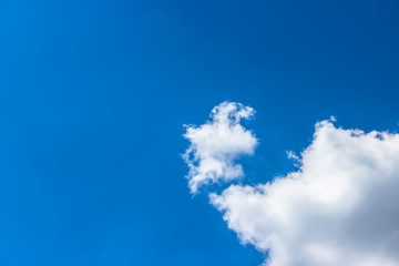 texture of blue sky with white clouds