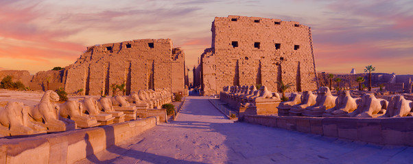Karnak Temple, The ruins of the temple, Embossed hieroglyphs on the wall