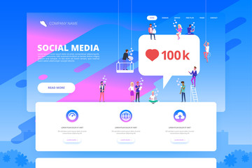Social Media Concept for website.