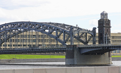 Fototapeta premium Bolsheokhtinsky bridge.