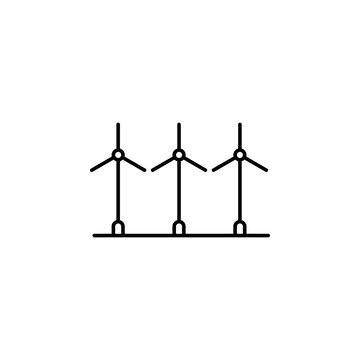 Electra windmills icon. Element of landscape icon for mobile concept and web apps. Thin line Electra windmills icon can be used for web and mobile