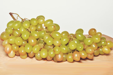 Ripe green grapes