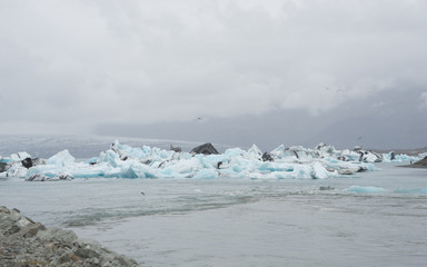 Gletscherlagune Jökulsárlón im Vatnajökull-Nationalpark, Island