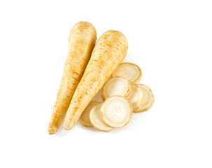 parsnip isolated on white