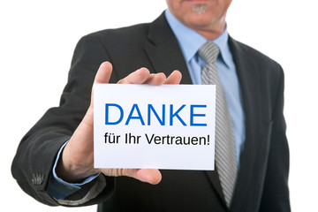 Danke für Ihr Vertrauen!