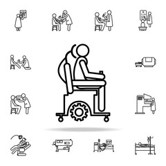 wheelchair icon. Hospital icons universal set for web and mobile
