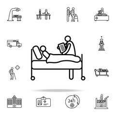 analysis results icon. Hospital icons universal set for web and mobile