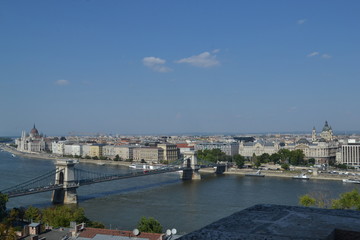 Obraz premium Vue sur Buda (Budapest) et le Danube