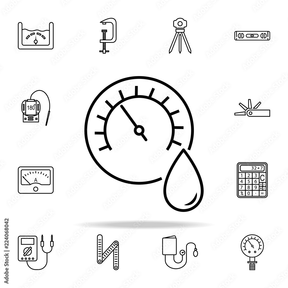 Poster hygrometer icon. measuring instruments icons universal set for web and mobile