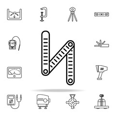 ruler icon. Measuring Instruments icons universal set for web and mobile