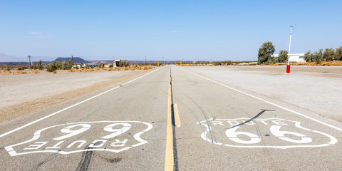 Route 66 dans le désert californien