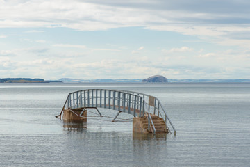 The Bridge To Nowhere, was built during Victorian beach improvement scheme. It crosses Biel Water...