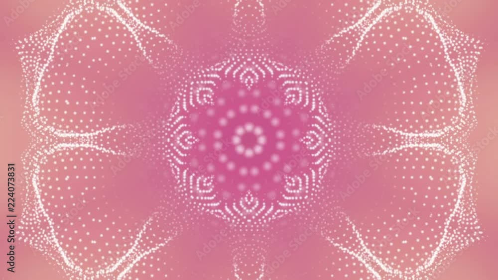 Poster abstract background of geometric patterns. kaleidoscope effect. 3d rendering