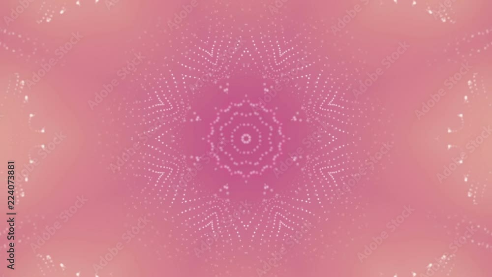 Poster abstract background of geometric patterns. kaleidoscope effect. 3d rendering