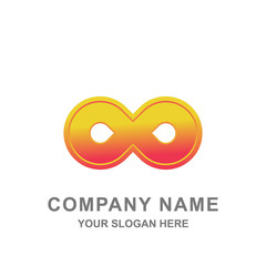 Eight Infinity Loop Logo Vector