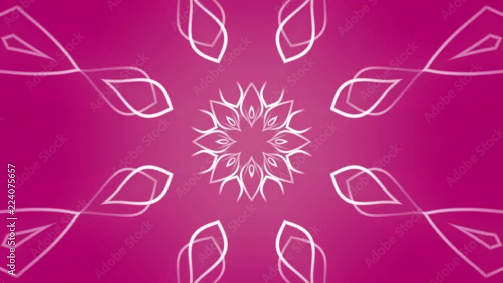 Poster abstract background of geometric patterns. kaleidoscope effect. 3d rendering