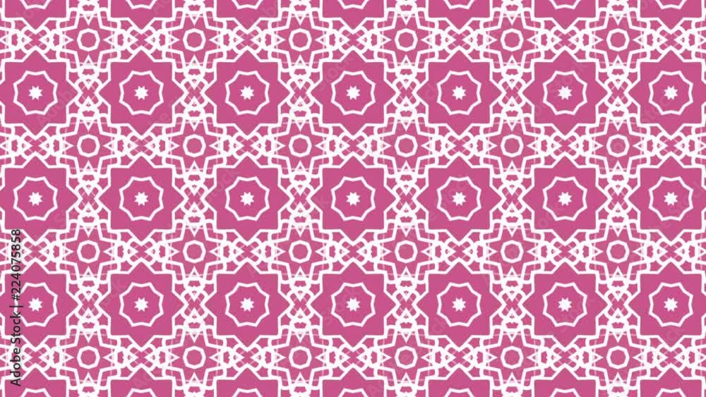 Poster abstract background of geometric patterns. kaleidoscope effect. 3d rendering