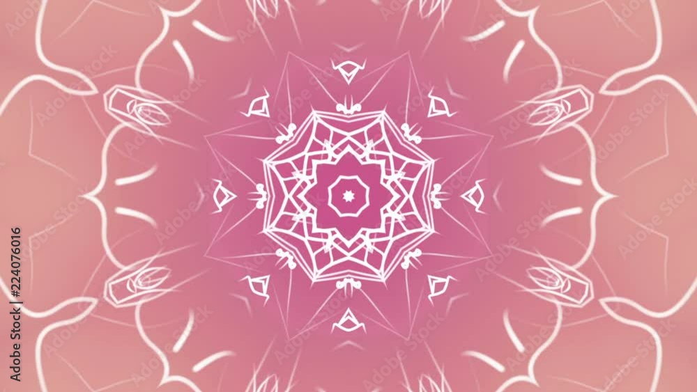 Poster abstract background of geometric patterns. kaleidoscope effect. 3d rendering