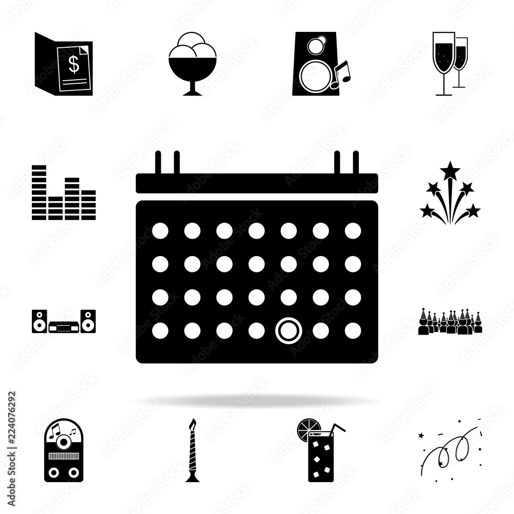 Poster signboard icon. party icons universal set for web and mobile
