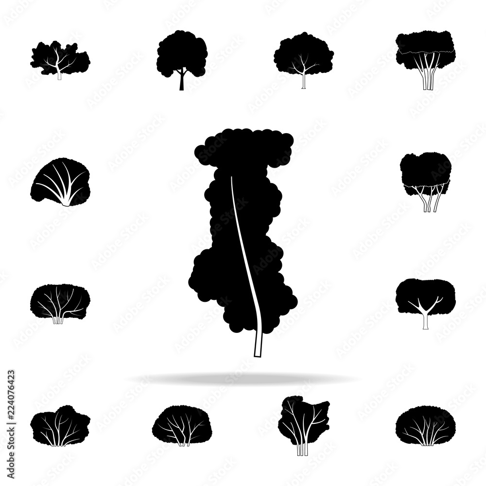 Poster raspberry tree icon. plants icons universal set for web and mobile