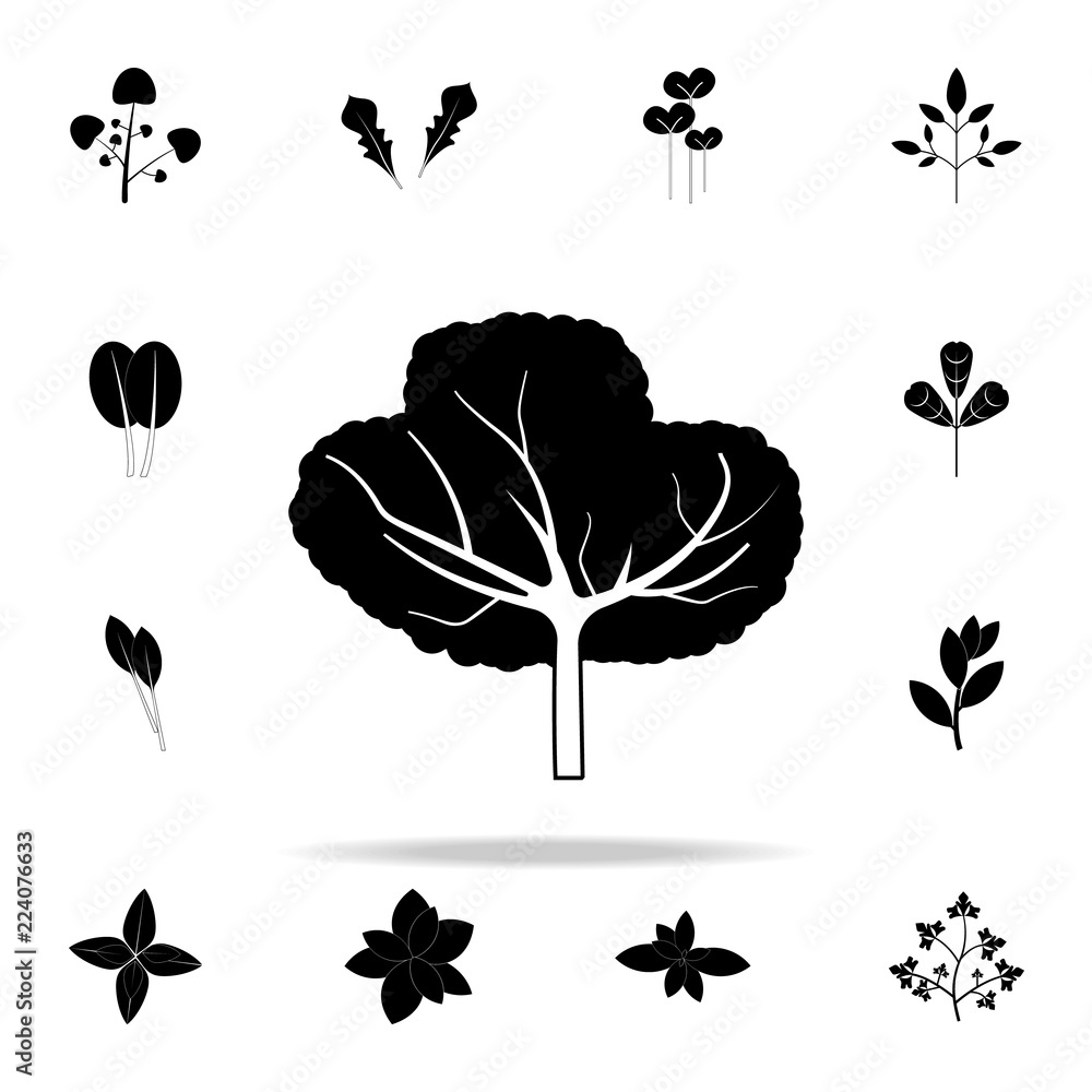 Poster peach tree icon. plants icons universal set for web and mobile