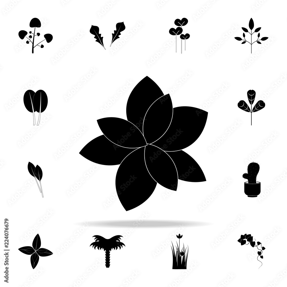 Poster basil icon. plants icons universal set for web and mobile