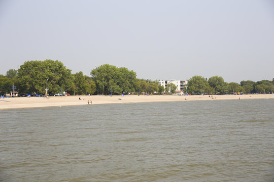 A peacefull day at the lake. Gimli, Canada.