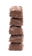 Chocolate Covered  Salted Caramel with Sprinkled Salt on Top