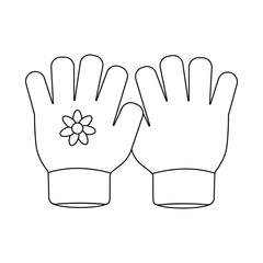 Obraz premium Isolated object of glove and winter sign. Set of glove and equipment stock vector illustration.
