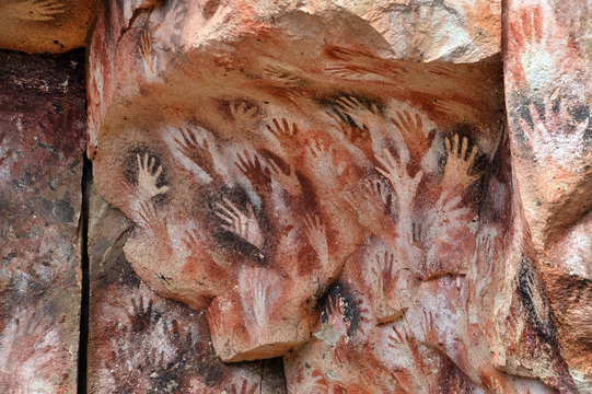 Arte rupestre - Cueva de las Manos - Argentina