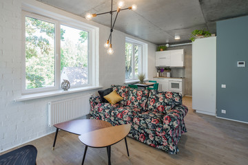 Rest zone in a modern apartment. Reading area in studio apartments.  © Aleks Kend