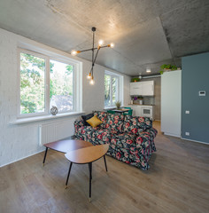 Rest zone in a modern apartment. Reading area in studio apartments.  © Aleks Kend