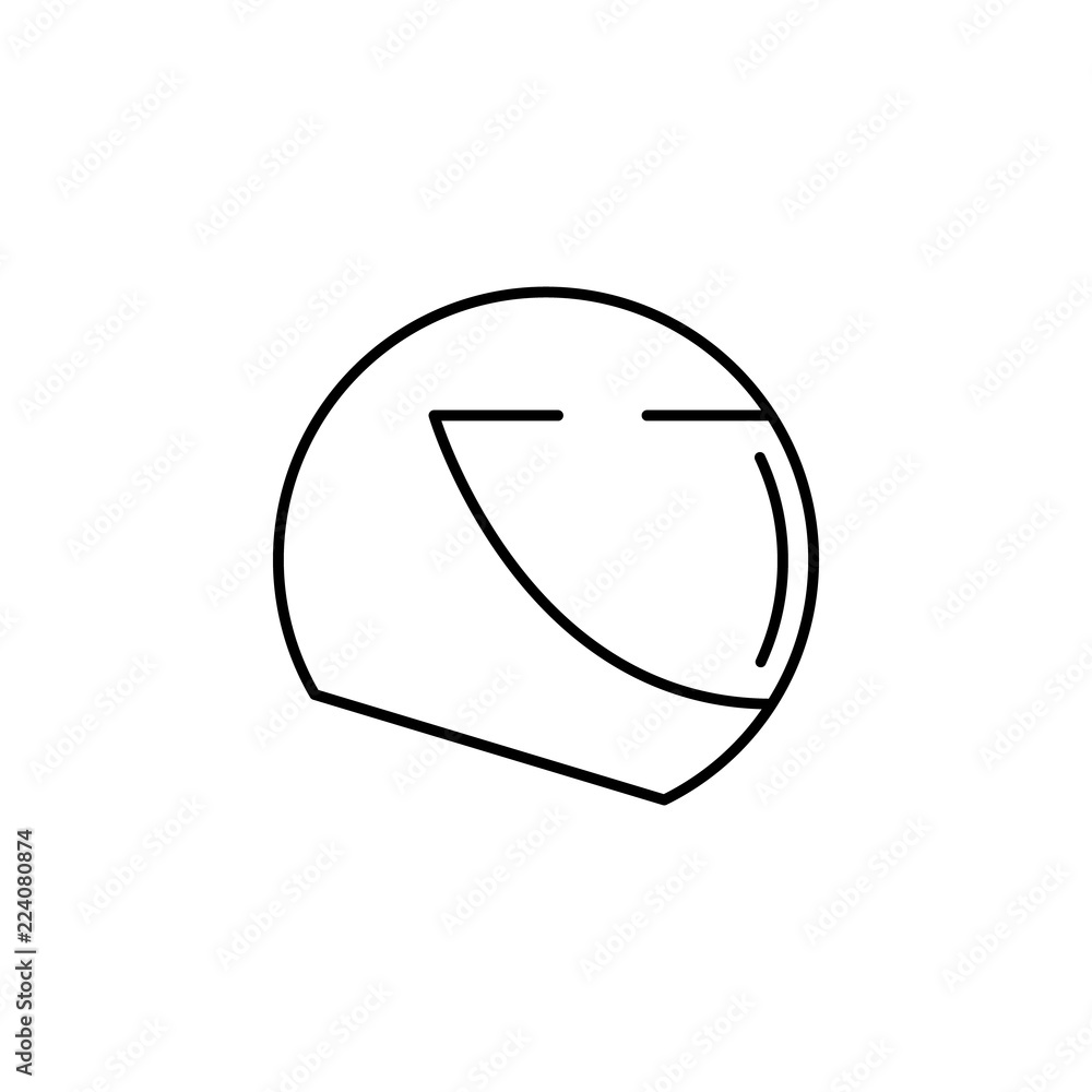 Poster helmet icon. element of transportation icon for mobile concept and web apps. thin line helmet icon c
