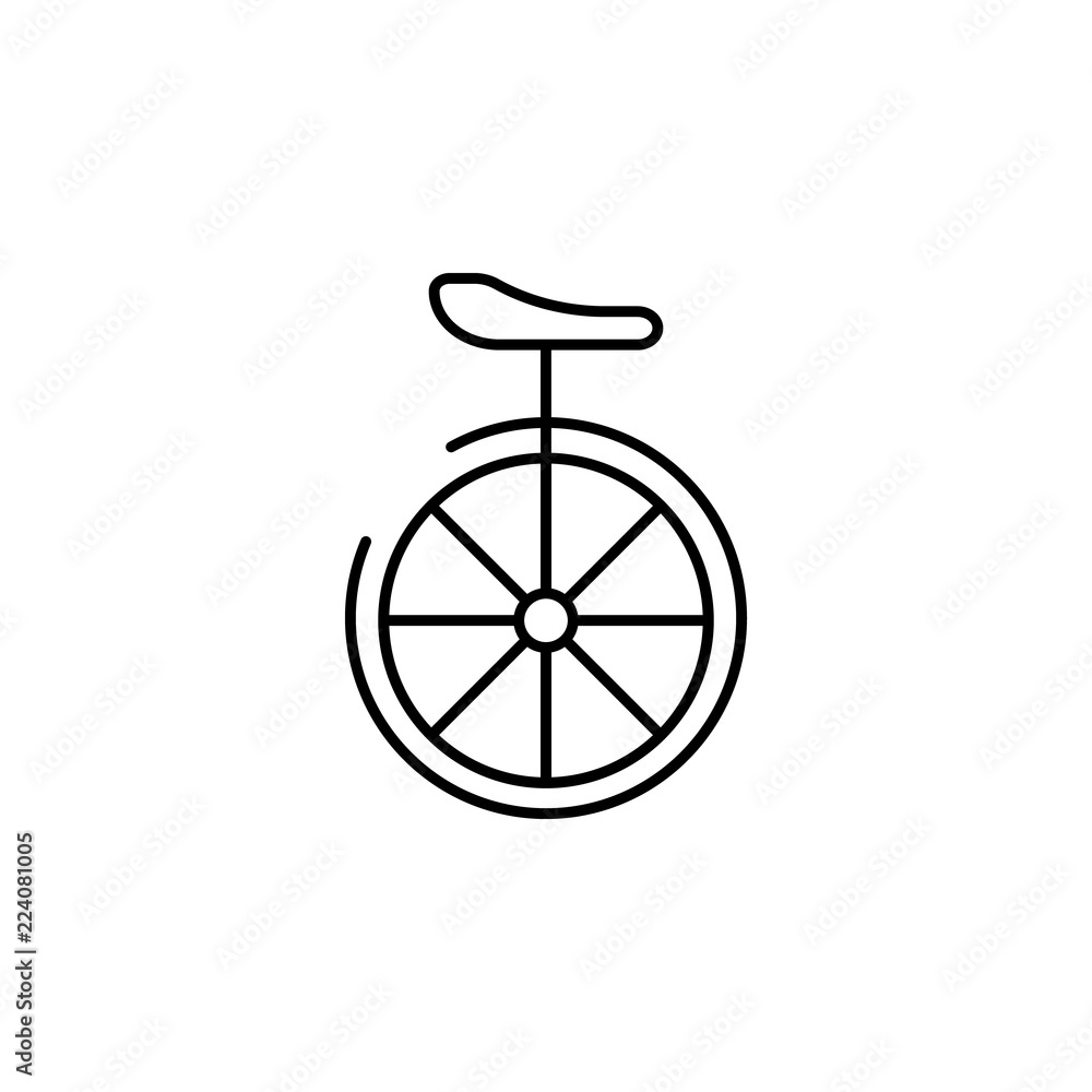Poster a bike icon. element of transportation icon for mobile concept and web apps. thin line a bike icon c